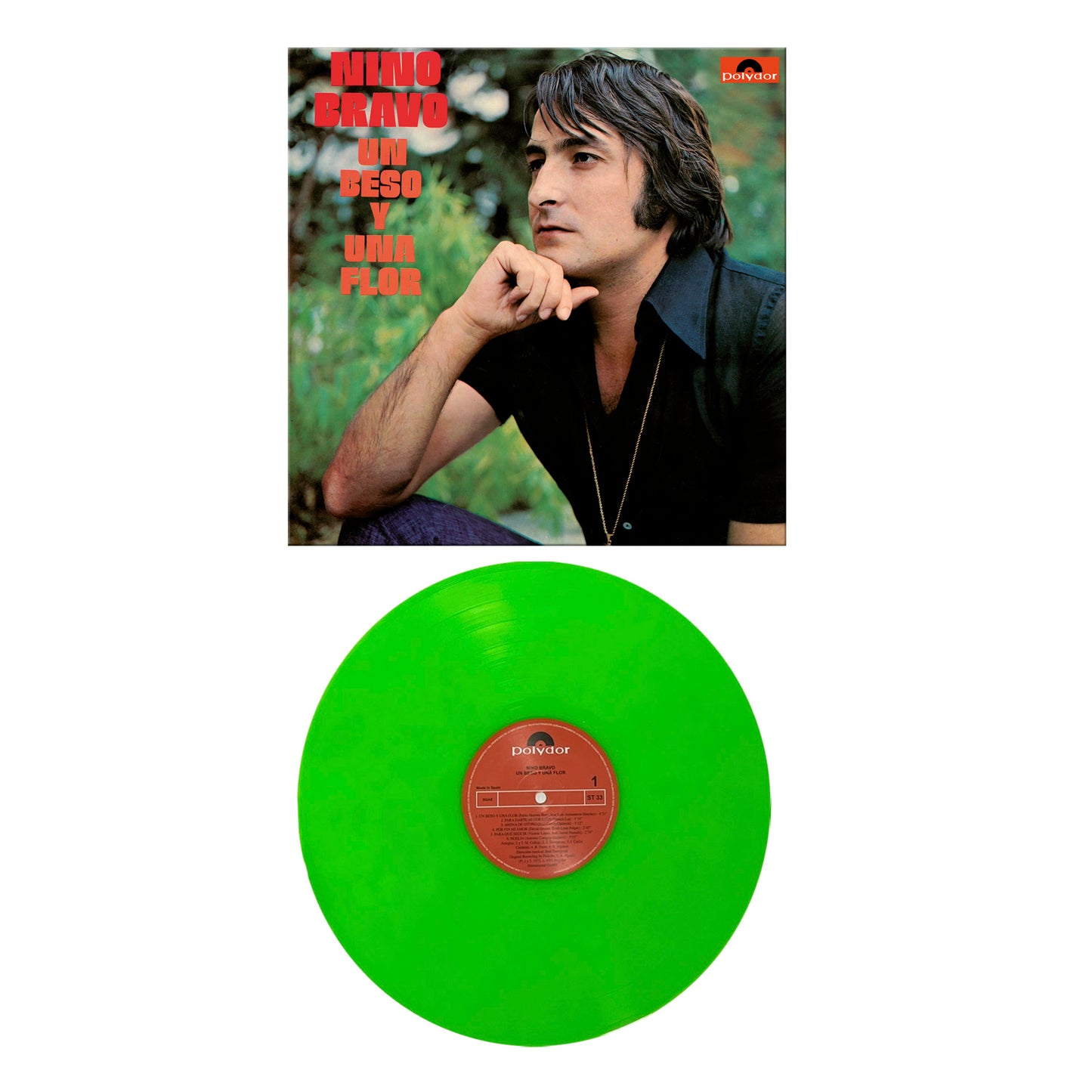 Un Beso Y Una Flor - Vinilo (Color Verde)